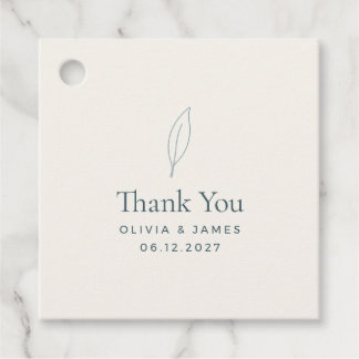 Cadeau Étiquettes de cadeaux de mariage minimalistes Oliv