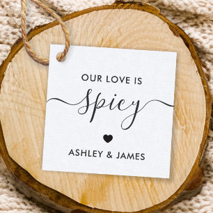 Cadeau Étiquettes de cadeaux de mariage 'Notre amour est