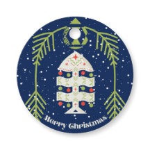 Étiquettes de cadeaux de Noël avec un charme d'ant