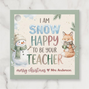 Cadeau Étiquettes de cadeaux de Noël pour enseignants : B
