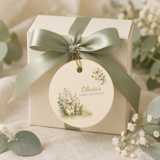 Cadeau Étiquettes de cadeaux pour Baby Shower Woodland Bu
