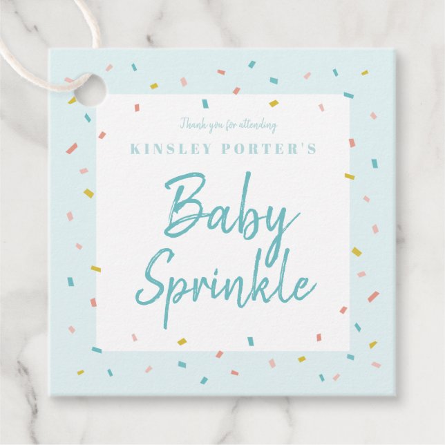 Cadeau Étiquettes de cadeaux pour Baby Sprinkle (Devant)
