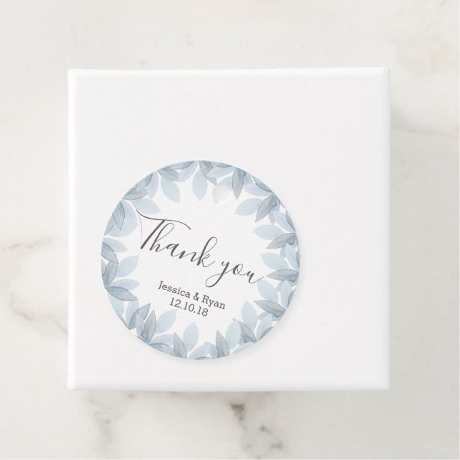 Cadeau Étiquettes de cercle de mariage personnalisées ave (En situation)