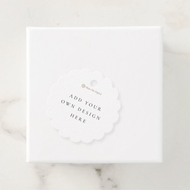 Cadeau Étiquettes de faveur à festons de 4,5 cm / 1,7 pou (En situation)