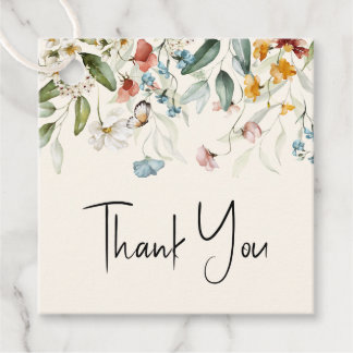 Cadeau Étiquettes de faveur de Baby Shower de Jardin Fleu