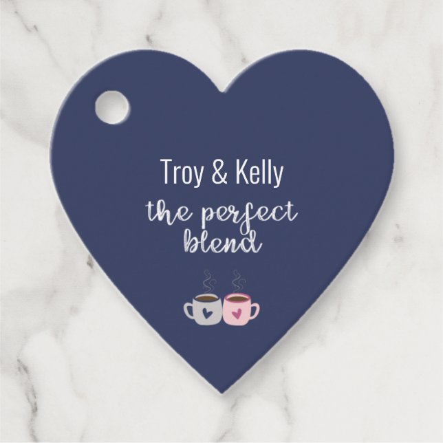 Cadeau Étiquettes de faveur de douche de mariage à thème  (Devant)