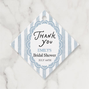 Cadeau Étiquettes de faveur de douche de mariage en dente