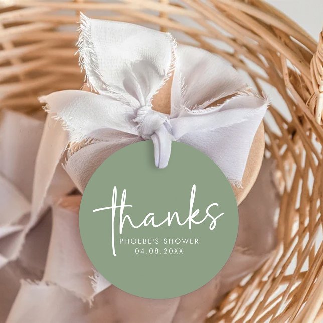 Cadeau Étiquettes de faveur de douche de mariage minimali (Créateur téléchargé)