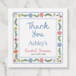 Cadeau Étiquettes de faveur de douche de mariée