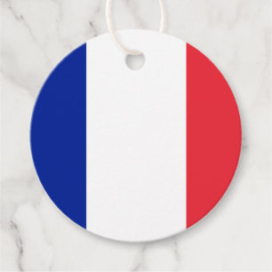 Cadeau Étiquettes de faveur de drapeau français