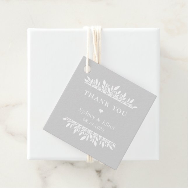 Cadeau Étiquettes de Faveur de Mariage Éditables en Coule (En situation)