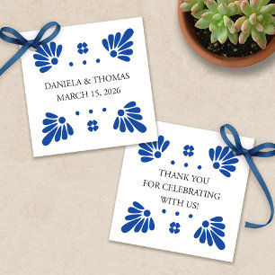 Cadeau Étiquettes de faveur de mariage Talavera mexicain