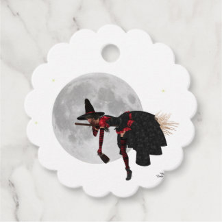 Cadeau Étiquettes de faveur en papier Sorcière ivre sur B