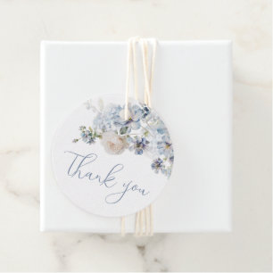Cadeau Étiquettes de faveur florales Quelque Chose de Ble
