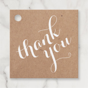 Cadeau Étiquettes de faveur kraft imprimées élégantes min