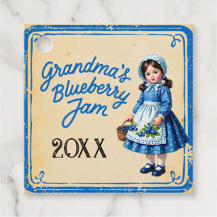 Cadeau Étiquettes de faveur vintage pour confiture de myr
