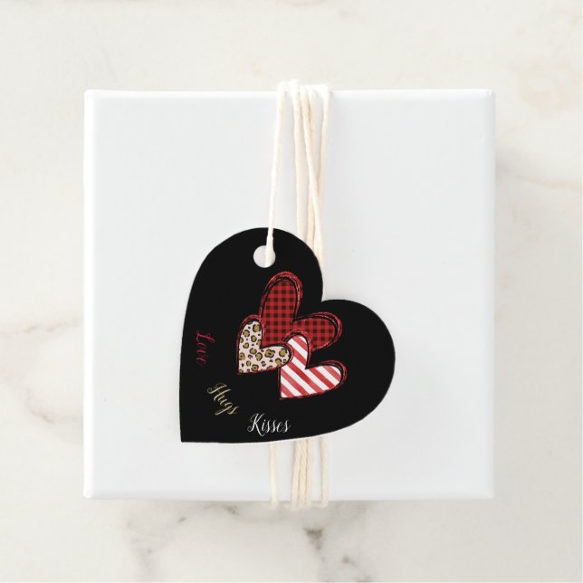 Cadeau Étiquettes de faveurs de la Saint-Valentin sauvage (En situation)