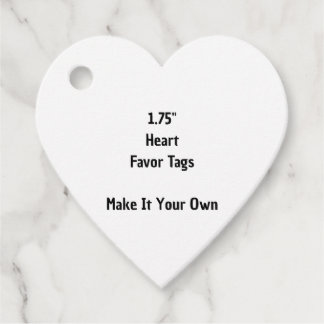 Cadeau Étiquettes de faveurs en forme de cœur de 4,4 cm "