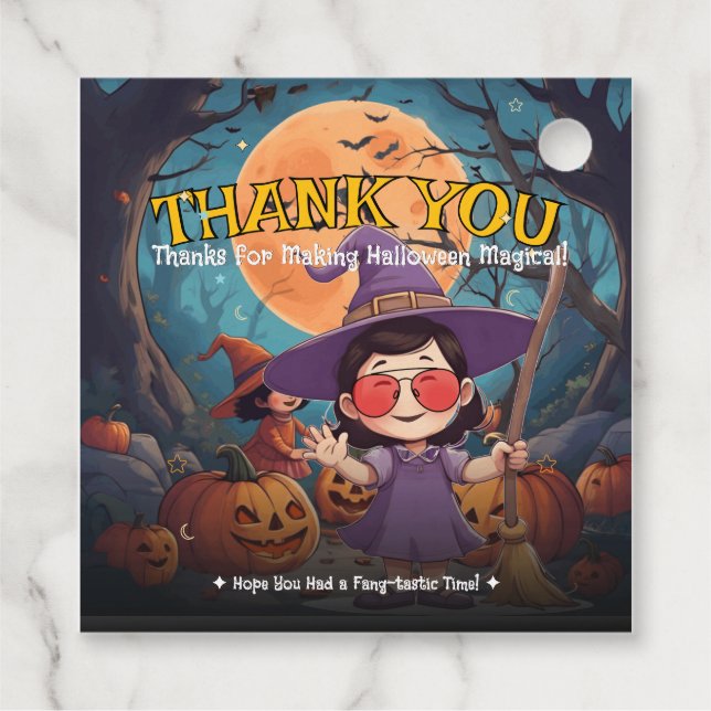 Cadeau Étiquettes de Faveurs Halloween pour le Patch de C (Dos)