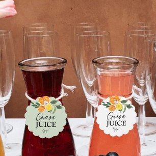 Cadeau Étiquettes de jus pour bar à Mimosa au Citrus pour