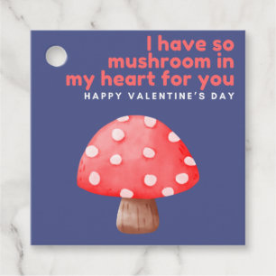 Cadeau Étiquettes de la Saint-Valentin pour Champignon da