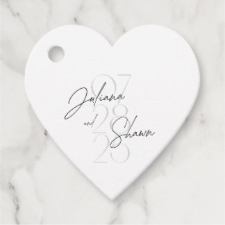 Cadeau étiquettes de mariage
