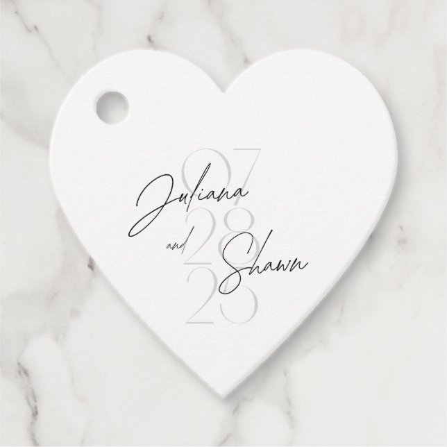 Cadeau étiquettes de mariage (Devant)