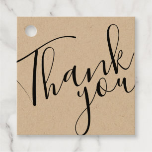 Cadeau Étiquettes de Merci d'entreprise de script moderne