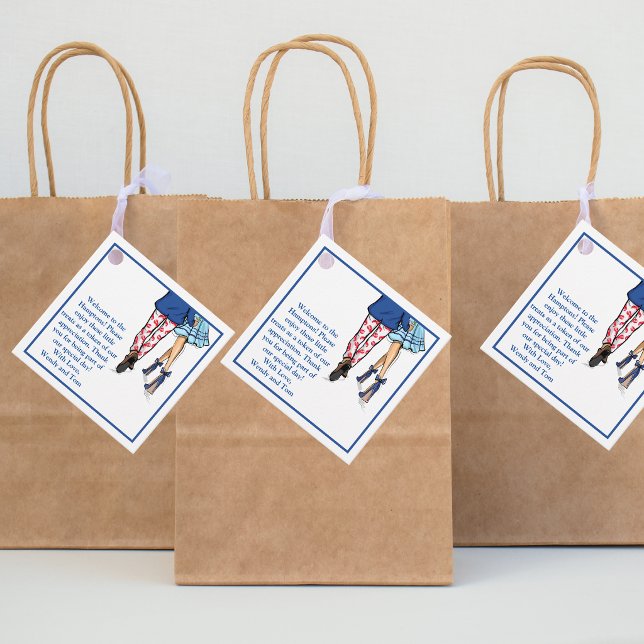 Cadeau Étiquettes de message de mariage de couple de mode (Créateur téléchargé)