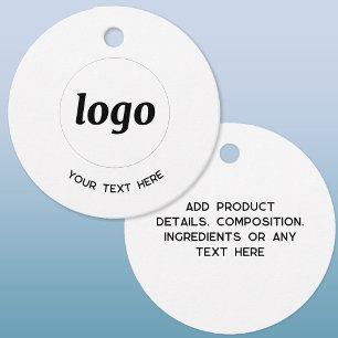 Cadeau Étiquettes de produit d'entreprise avec texte pers