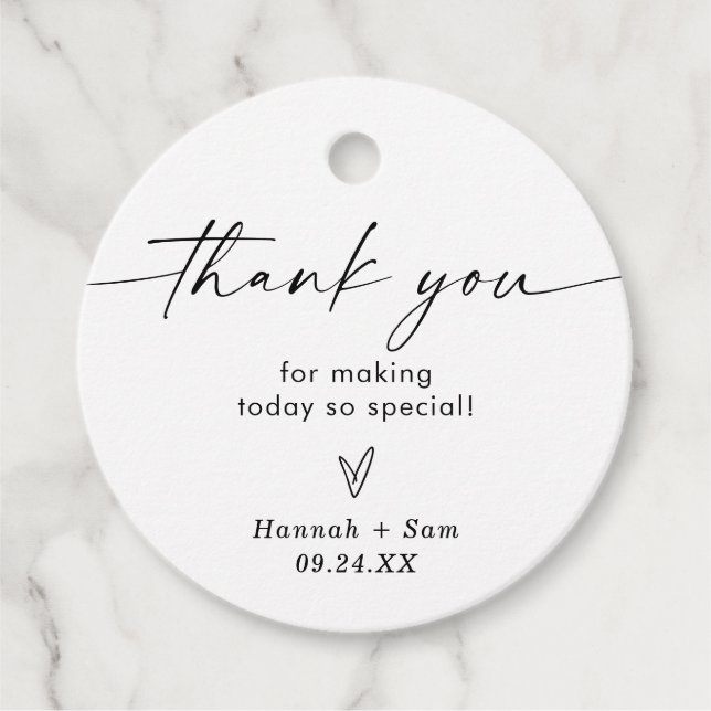 Cadeau Étiquettes de remerciement de Baby Shower Bohème B (Devant)