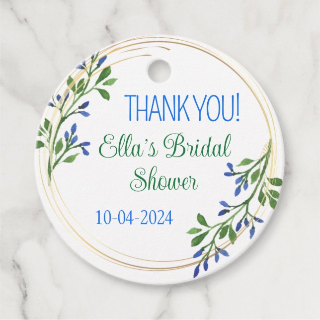 Cadeau Étiquettes de remerciement personnalisées pour les (Devant)