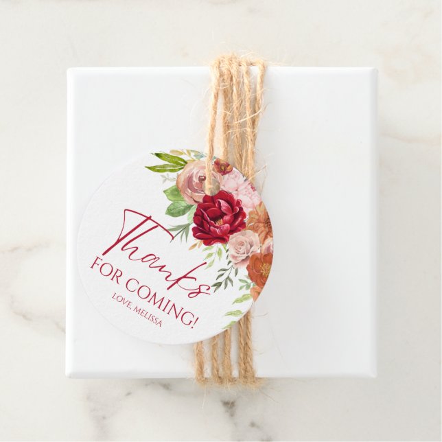 Cadeau Étiquettes de remerciement pour la douche de maria (En situation)