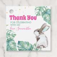 Étiquettes de remerciement pour la fête du lapin d