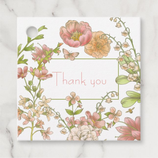 Cadeau Étiquettes élégantes pour les cadeaux de fête de m (Devant)