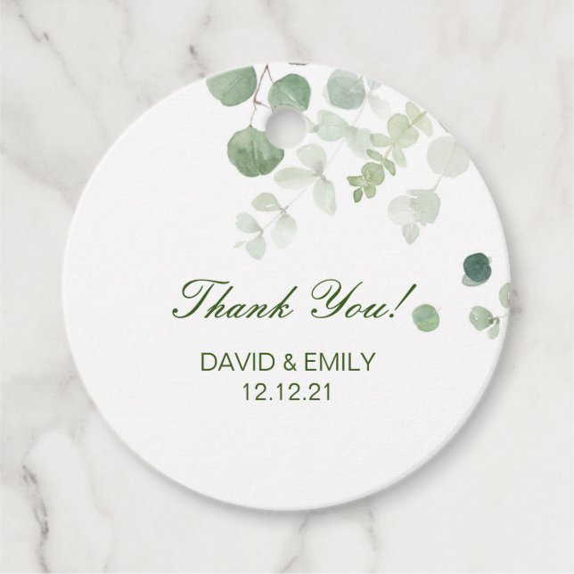 Cadeau Étiquettes personnalisées, Faveurs de Baby Shower, (Devant)