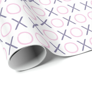 Cadeau Étreintes de rose et de pourpre et papier