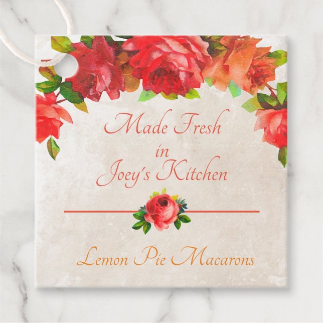 Cadeau Fabriqué frais à partir de mes étiquettes de produ (Devant)