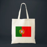Cadeau fait sur commande de cadeau de sac<br><div class="desc">Sacs fourre-tout à coutume de drapeau du Portugal. Cadeau d'amusement pour le mariage de destination,  la fête d'anniversaire et plus. Drapeau de pays portugais. Ajoutez votre propre texte personnalisé sur option.</div>