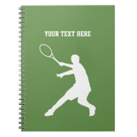 Cadeau fait sur commande de carnet de tennis pour