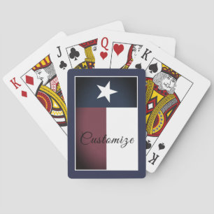 Cadeau fait sur commande de cartes de jeu du Texas