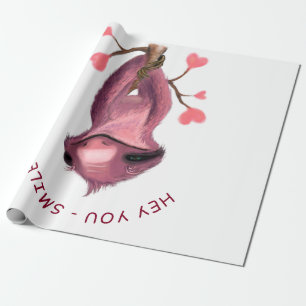 Cadeau Fantaisie Enveloppement Papier Sourire - Texte per