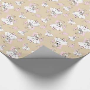 Cadeau Fashion Bride papier à emballage neutre multi-wrap