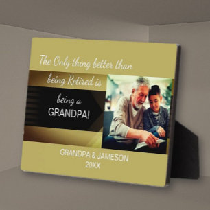 Cadeau favori ! Plaque photo de grand-père à la re