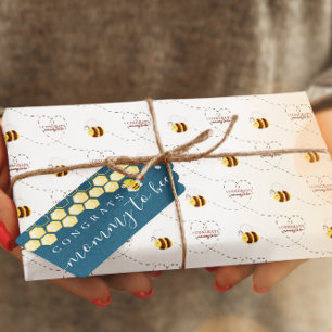 Cadeau Félicitations Maman D'Être Enveloppée Papier