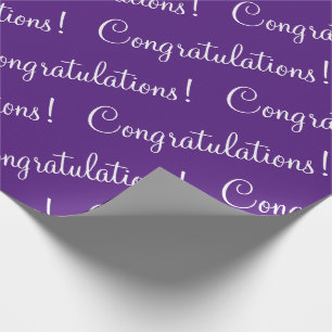 Cadeau Félicitations Papier à emballer Violet
