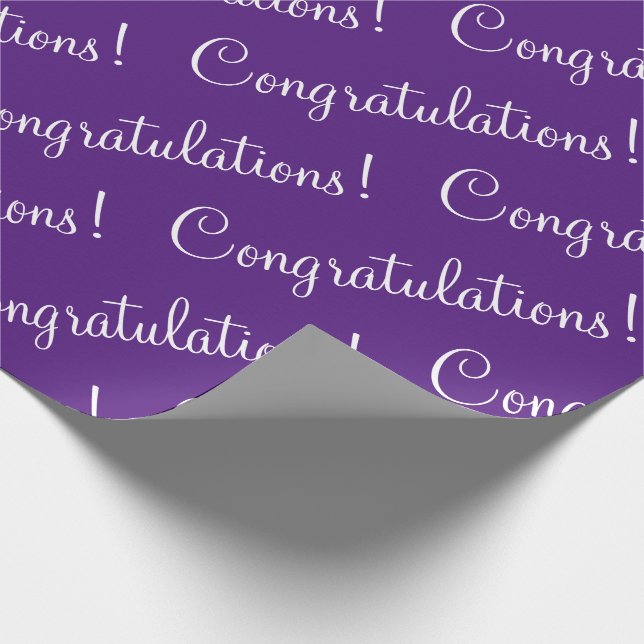 Cadeau Félicitations Papier à emballer Violet (Coin)