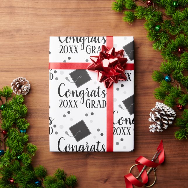 Cadeau Félicitations Papier d'enveloppement Grad 2024 (Cadeau de vacances)