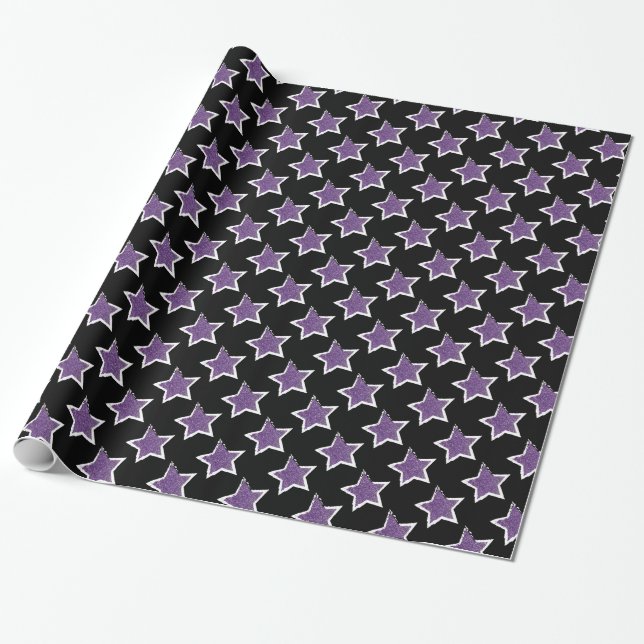 Cadeau Fête comme une Rockstar - Papier d'enveloppement d (Déroulé)