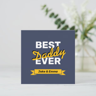 Cadeau fête des pères Carte personnalisée